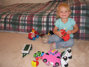 Wordless Wednesday: A Girl and Her Cars 1