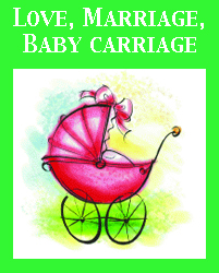 love marriage baby carriage