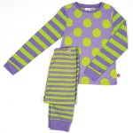 littlemissmatched pajamas green purple