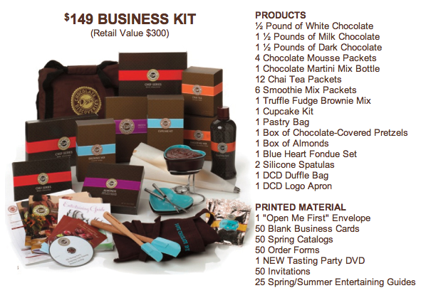 dove chocolate discoveries business kit