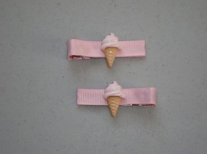 ice cream barrettes ice cream themed party favors