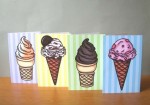 ice cream notecards