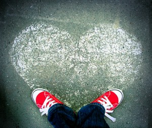 love heart shoes