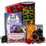 chocolate gift basket stack sweet decadence gourmet gift baskets