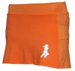 orange running skirt