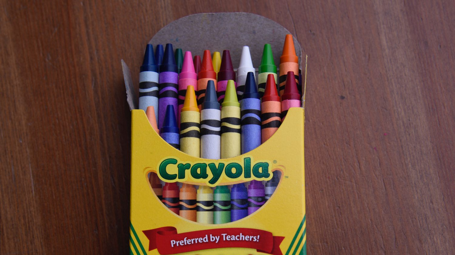 Crayola box of crayons
