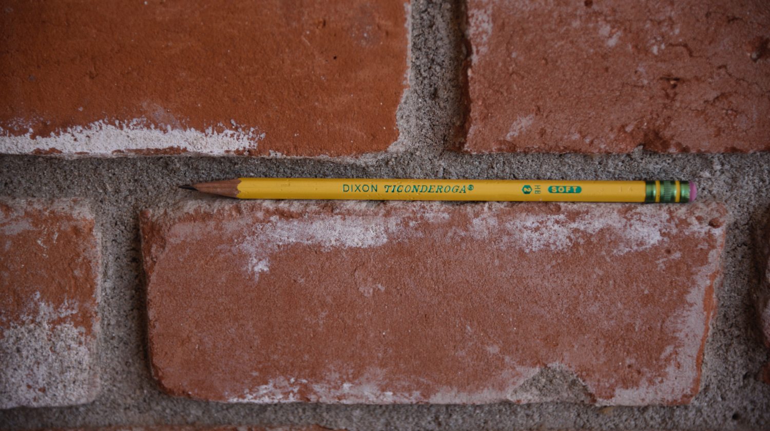 well-loved Dixon Ticonderoga pencil