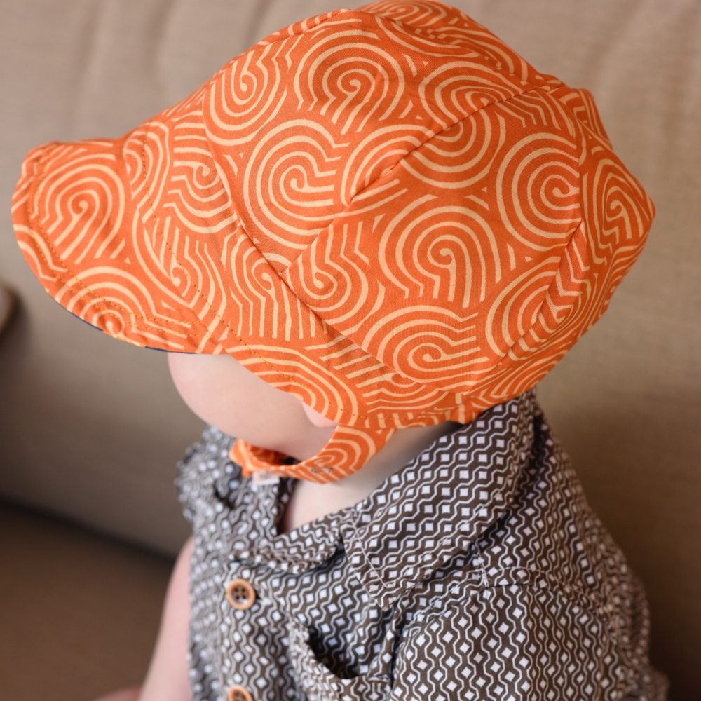 Orange ModCap Urban Baby Bonnets