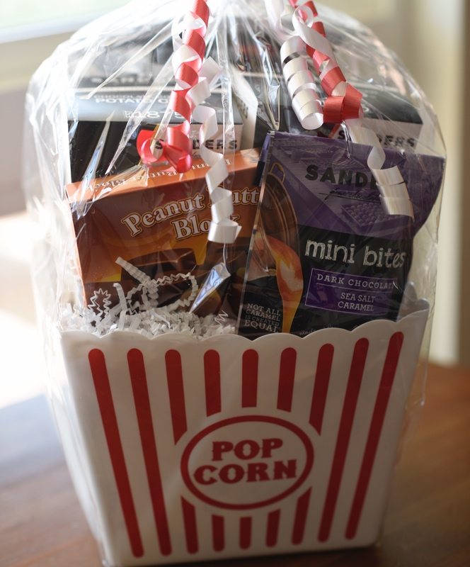 movie night gift basket