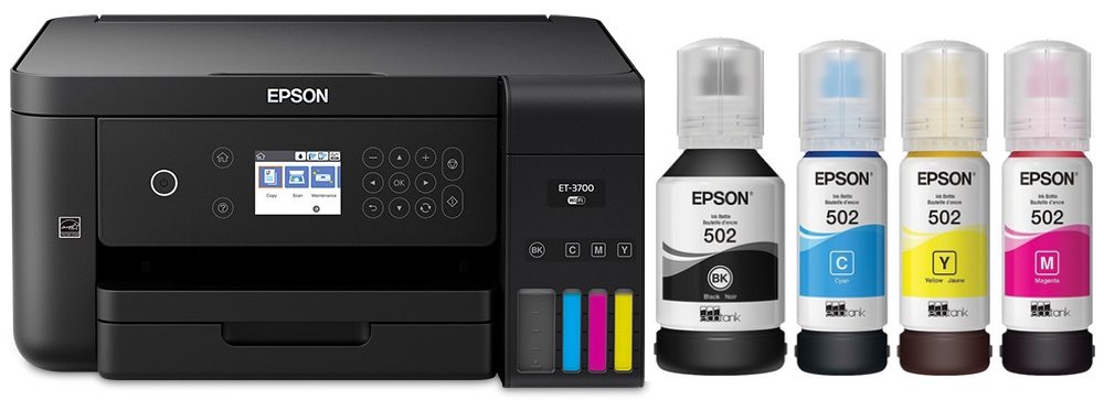 Epson ET-3700 Printer no ink cartridges