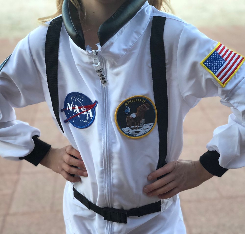 kids astronaut suit with NASA patches