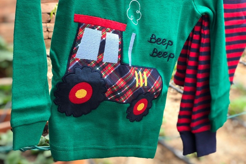tractor pajamas jojo maman bebe