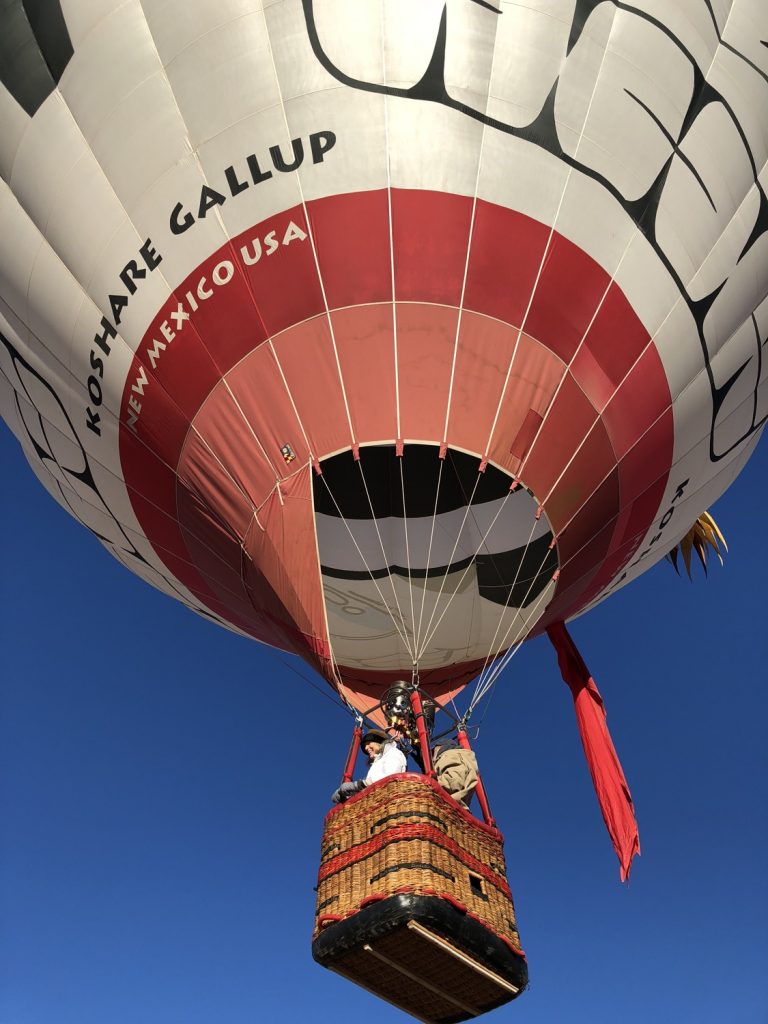 takeoff hot air balloon gallup