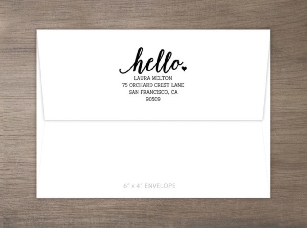 custom personalized self-inking address stamp