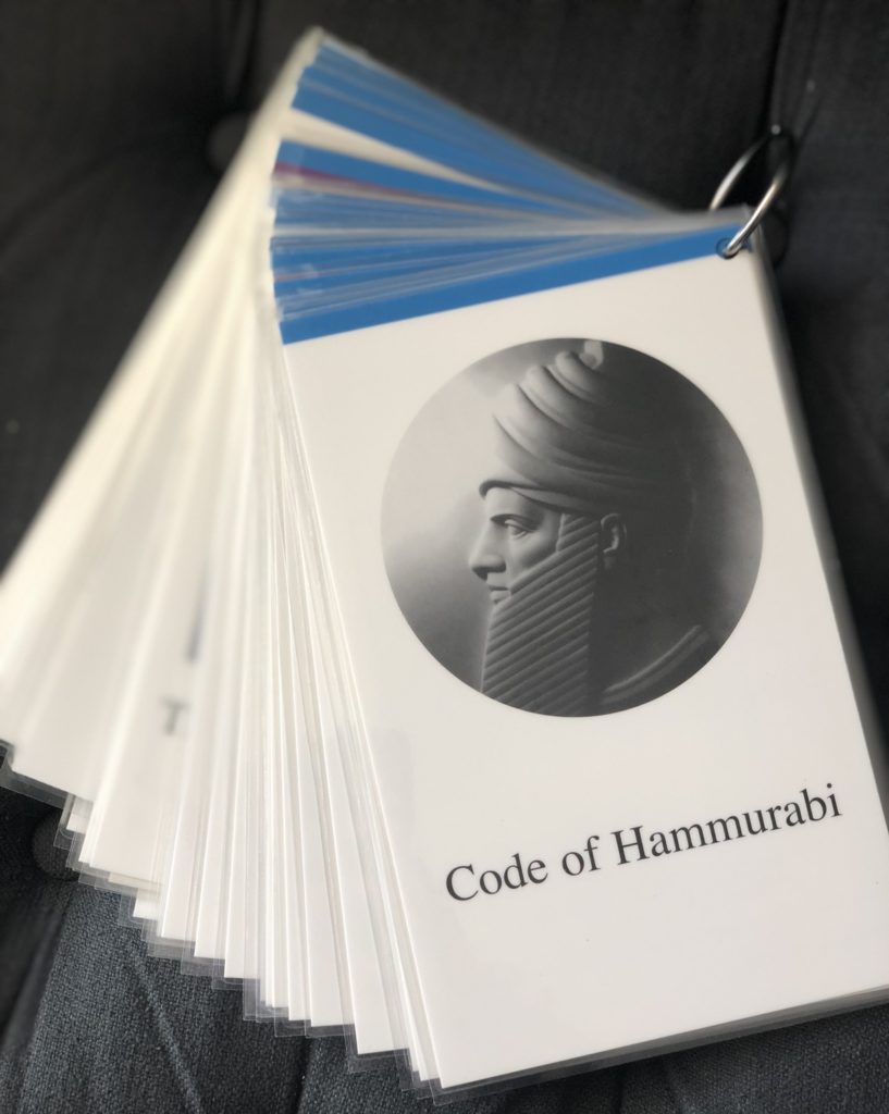 Code of Hammurabi Veritas Press history cards