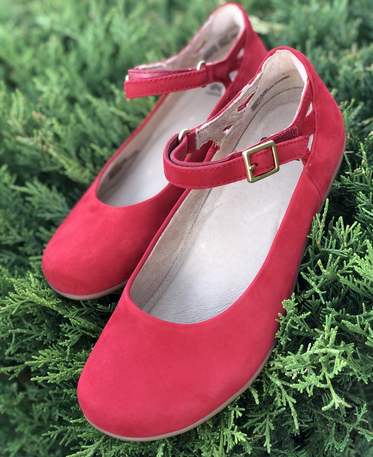 Alder Alma Red MaryJane Leather Shoes Earth